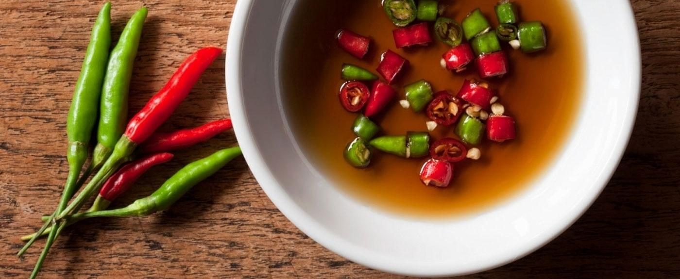 Vietnamese fish sauce with some chili