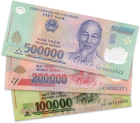 Vietnamese currency notes