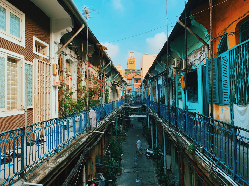 A typical alley in Ho Chi Minh city