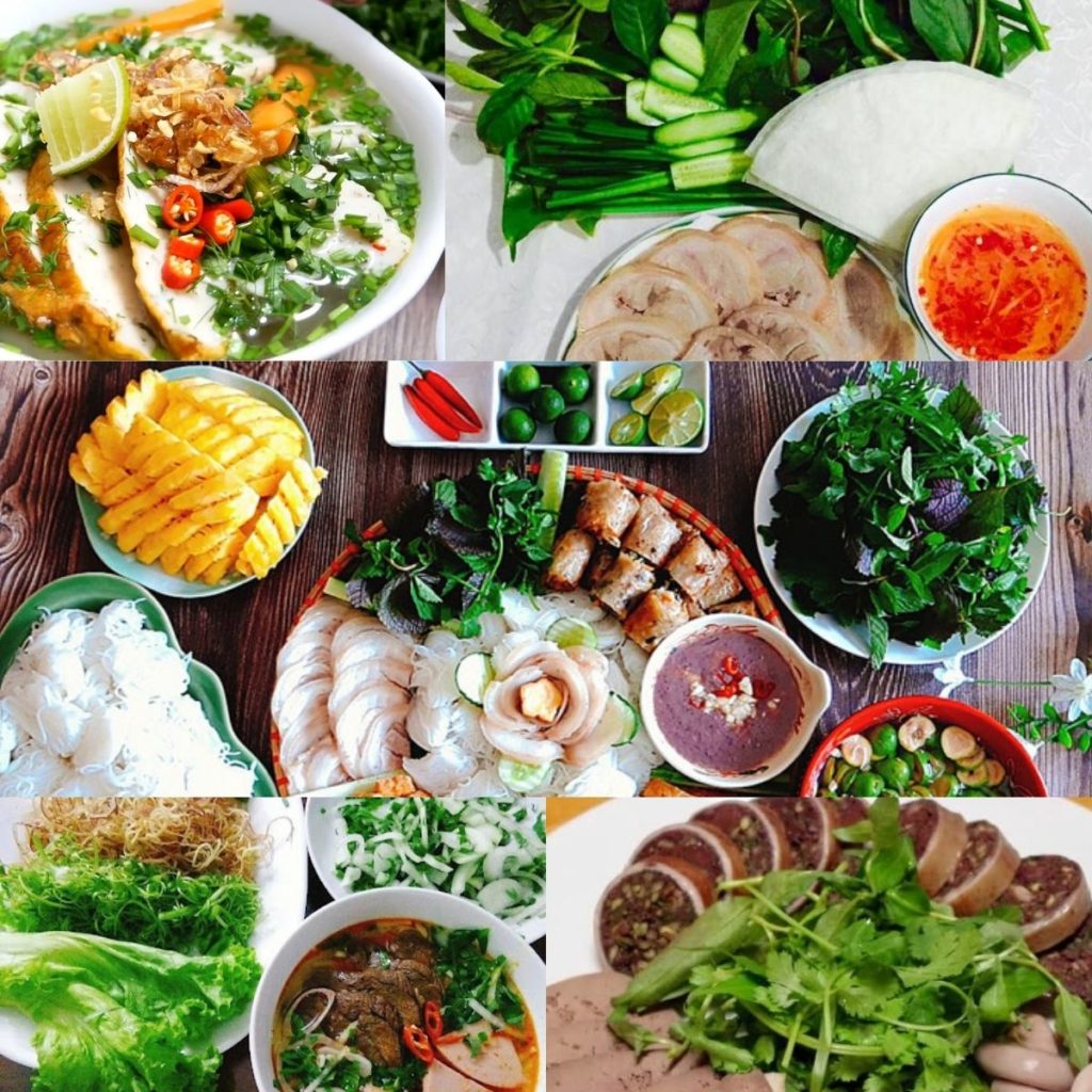 Herbs and vegetables in Vietnamese cuisine