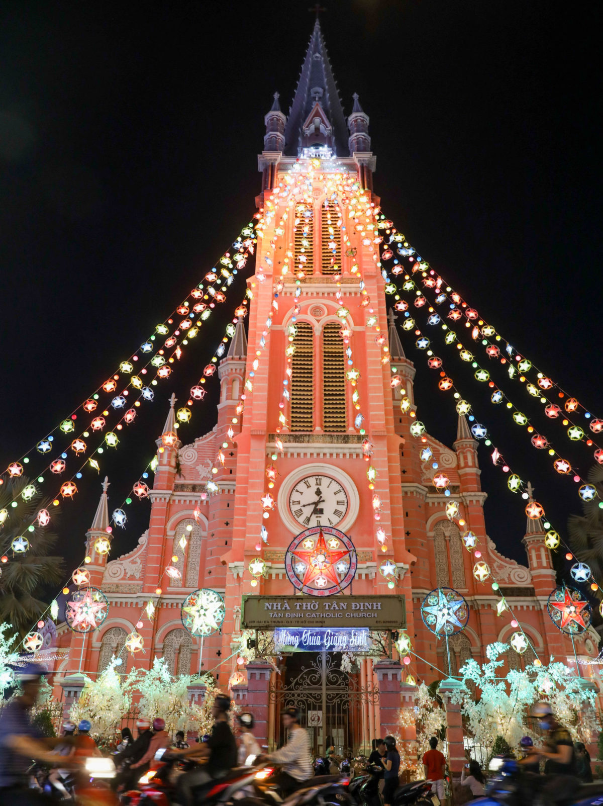 Tan Dinh Church in Christmas