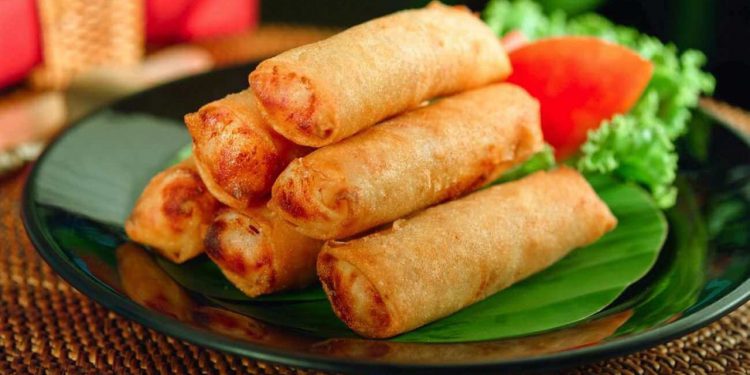 Spring Rolls Nem, a traditional Vietnamese food for Tet